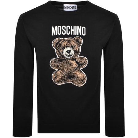 Moschino Bear Logo Knit Jumper Black | Mainline Menswear ca